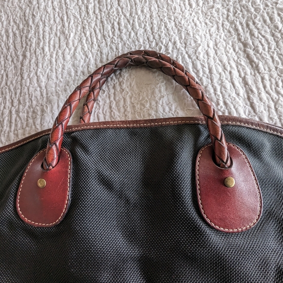 Handcrafted Black Nylon Tote - Picture 2 of 5